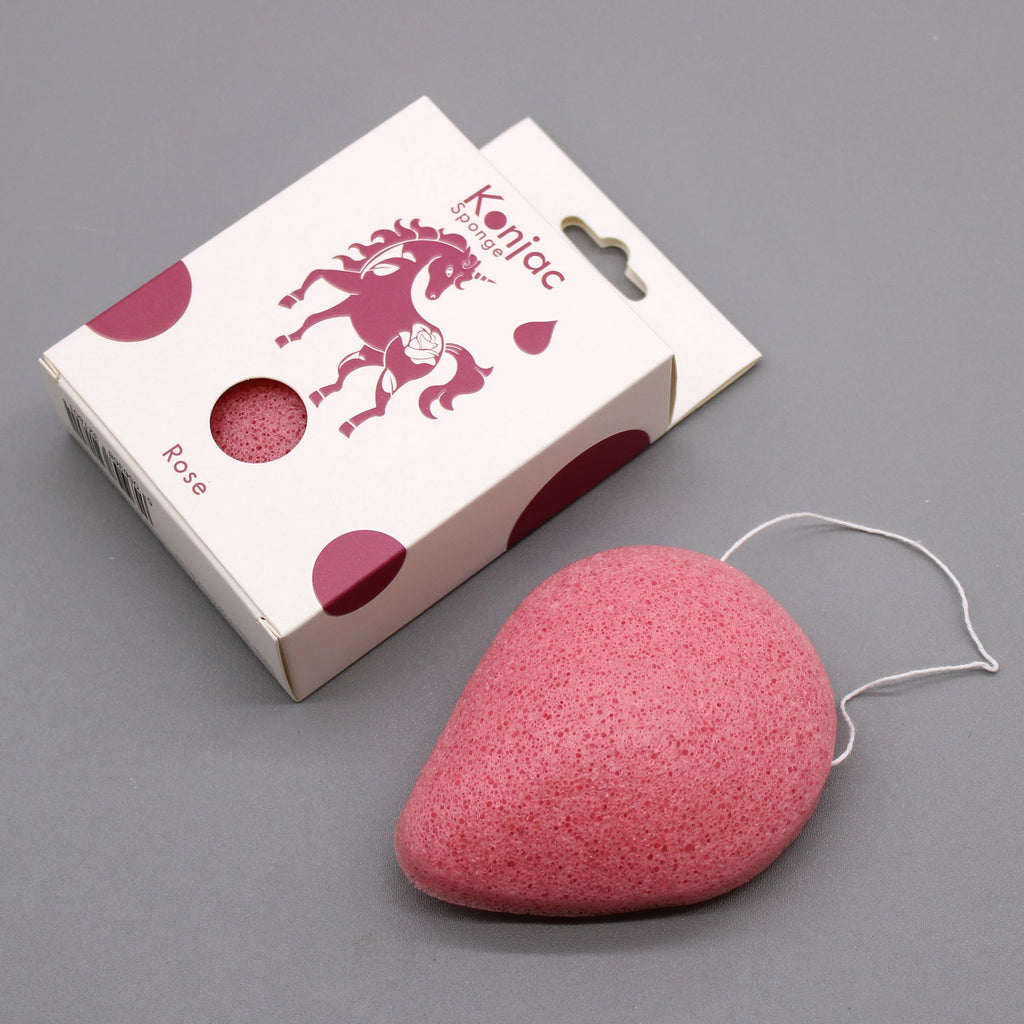 Éponge faciale Konjac - Rose - Anti-âge