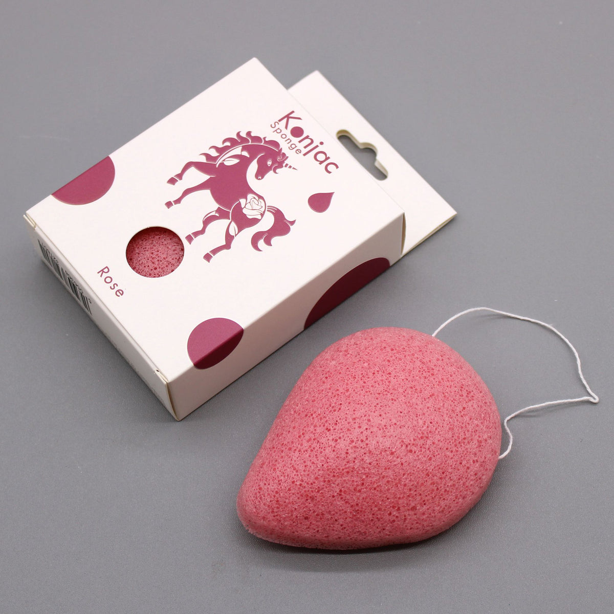 Éponge faciale Konjac - Rose - Anti-âge