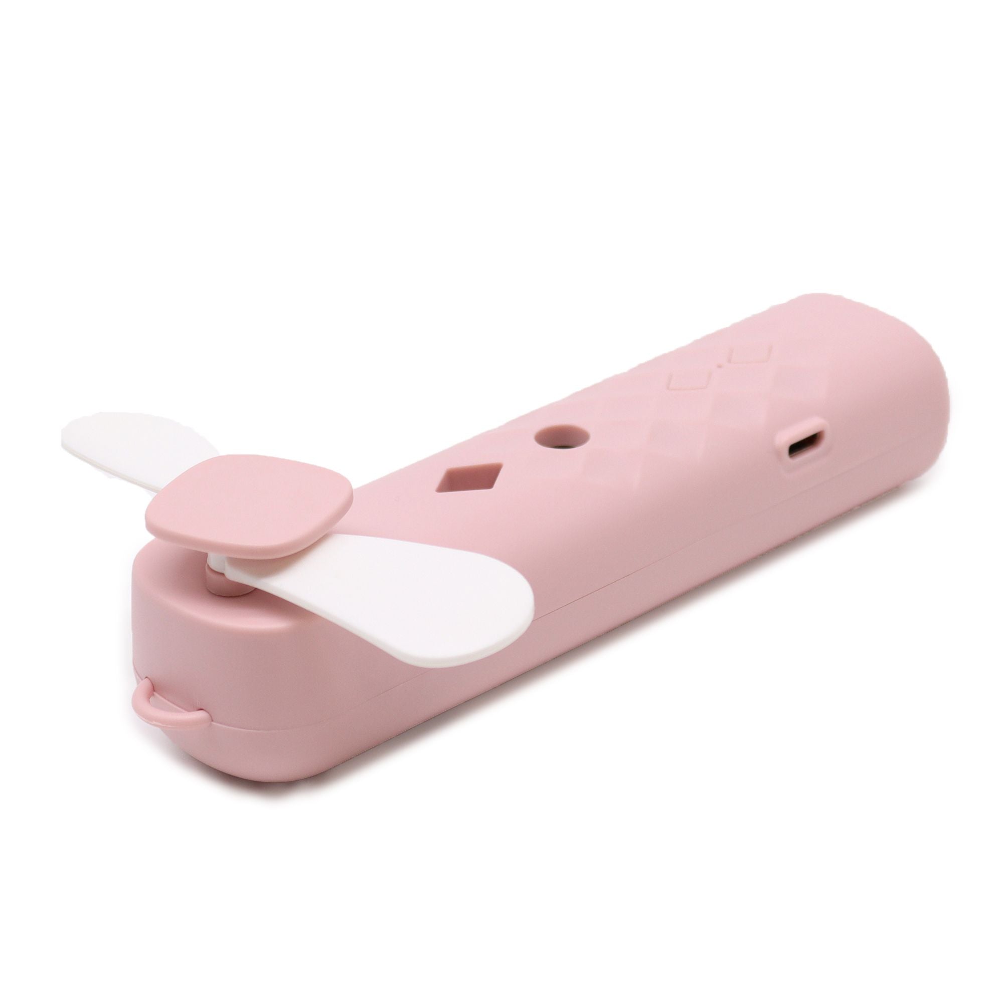 Ventilateur et brumisateur facial rose - USB