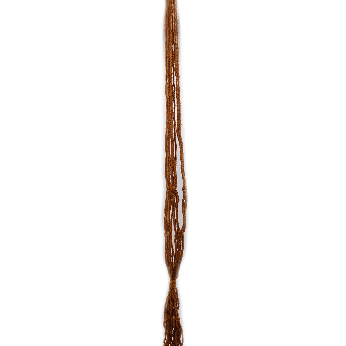 Pot de fleurs classique en macramé - Pot moyen couleur chocolat