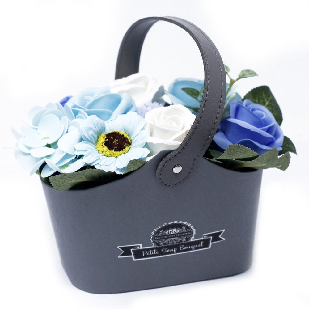 Petit bouquet en panier - Blues apaisant