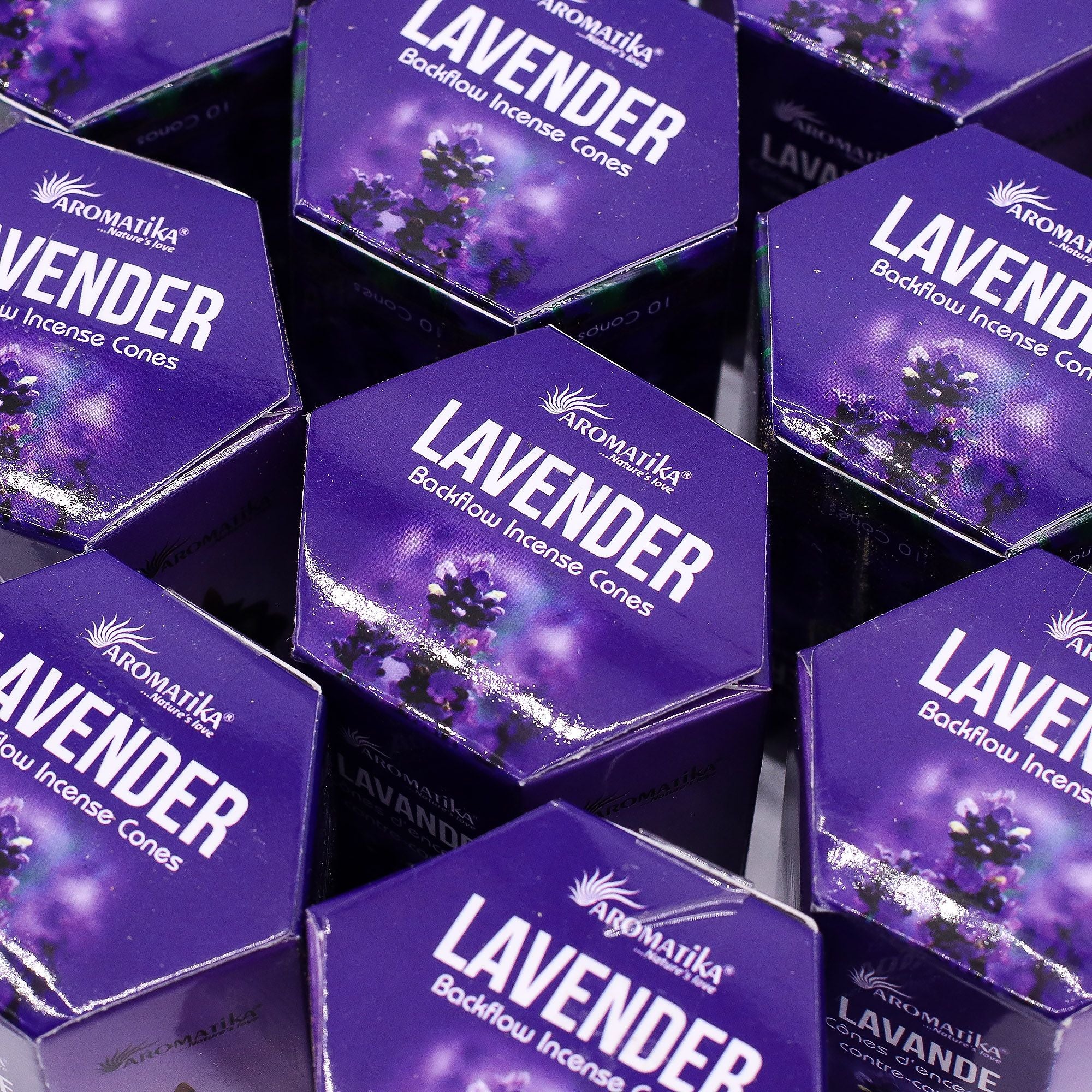 Lot de 10 encens Masala à reflux - Lavande